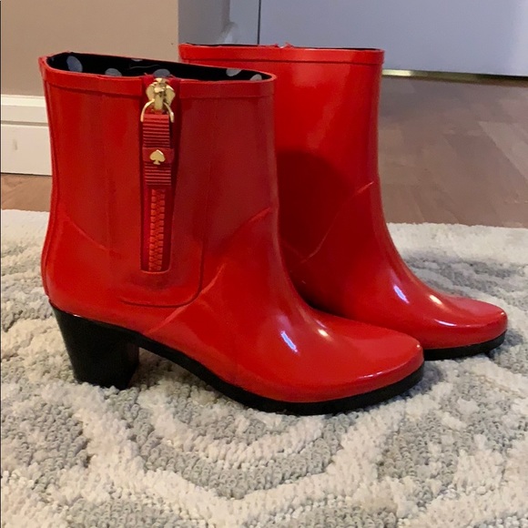 kate spade Shoes - Kate Spade rain boots red size 7